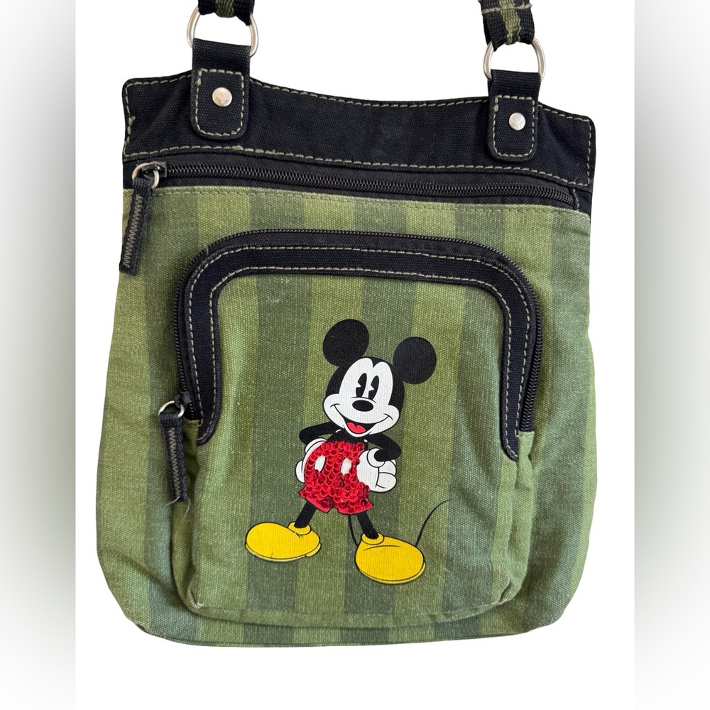 Disney Green and Black Mickey Mouse shoulder Bag